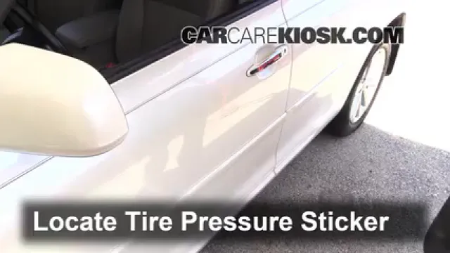 2009 Toyota Highlander Hybrid Limited 3.3L V6 Neumáticos y ruedas Controlar presión de neumáticos